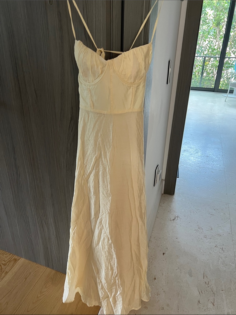 NWT REVOLVE Australia SHOWPO Saints & Secrets yellow corset maxi dress US L - Picture 2 of 11